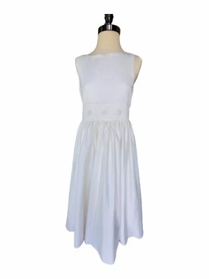 Girls Dress  Ivory A Line Satin Pearl Trim Communion Dress Size 16 By Kids Dream - Image 1 of 4