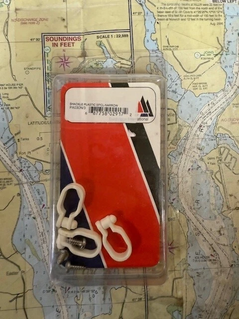 Bainbridge pack of 3 #PA030N/3 Plastic Shackle Narrow 11/16". - Image 1 of 1