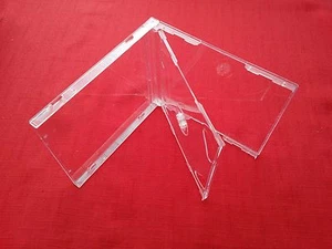 4 Double CD Jewel Case 10.4mm Spine with Clear Tray New Empty Replacement Cover - Afbeelding 1 van 7