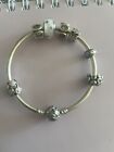 pandora bracelet with charms 925 silver used