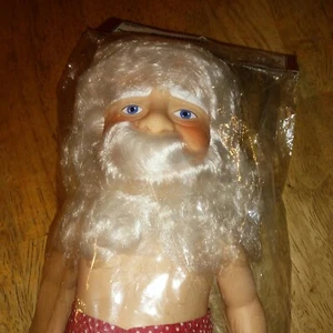 Fibre Craft 14" Standing Santa Craft Doll Billie Peppers 1990 - Picture 1 of 6