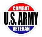 US Army Combat Veteran Hard Hut Aufkleber