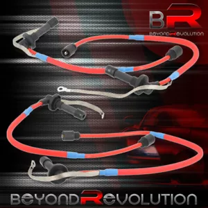For 1995-1999 Eclipse 2G DSM GST GSX 2.0T 4G63 Spark Plug Ignition Wire Kit 4PCS - Picture 1 of 3