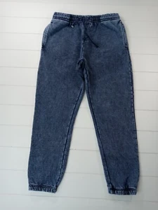 Talentless Thick Heavyweight Cotton Blue Men's Sweatpants Joggers Size Large EUC - Picture 1 of 7