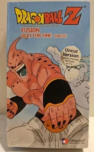 Dragonball Z - FUSION Playfor Time Uncut  Version Vhs New Factory Sealed Anime - Foto 1 di 9