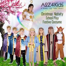 Kids Girls Boys Xmas Nativity School Plays Shepherd Wise Man & Camel Costumes