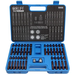 S2 Stecknuss Set XZN Innen Vielzahn Sechskant Torx Steckschlüssel Nuss Bit Satz - Bild 1 von 3