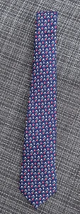 Nuevo con etiquetas Vineyard Vines Bobbing para Manzanas Estampado Azul Marino 100% Seda Corbata Niños - Imagen 1 de 4
