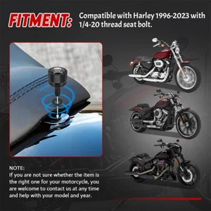 Knurled Fender Seat Bolt Screw black Fit For Harley 1996-23 Sportster Dyna - Bild 1 von 8