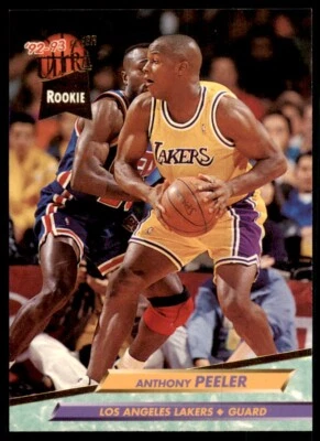 1992-93 Fleer Ultra Cards Anthony Peeler. Basketball Cards #289 - Image 1 of 2