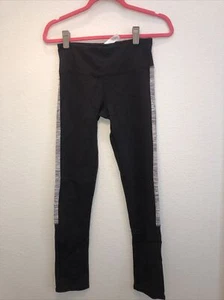 IVIVVA Legging Hose schwarz mit melierten grau/lila Seitenteilen, Mädchen 14 - Bild 1 von 6