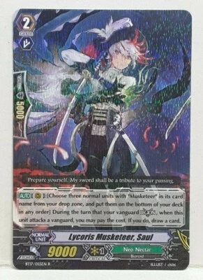 Bushiroad Cardfight Vanguard Lycoris Musketeer, Saul BT17/055EN R Neo Nectar - Image 1 of 2