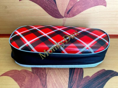 Cubierta de asiento Honda Mini Trail Z50M 1967. Cubierta de sillín Monkey Z50 M tartán a NOS. Foto 1 de 4