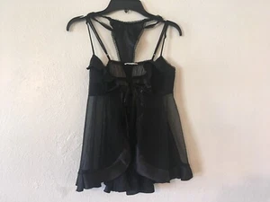 2 PIEZAS - NUEVO Talla.S - ROPA SEDUCTORA por CINE ETOILE NEGRO Camisa SEXY Camisón - Imagen 1 de 3