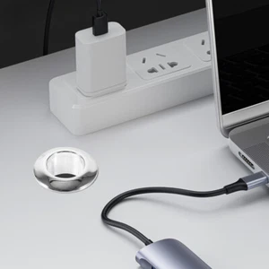 20 Pcs Draht-Organizer Schreibtisch Kabeldurchführung Computertisch Tülle - Afbeelding 1 van 12