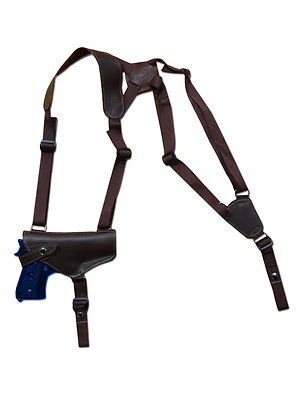 NEW Barsony Horizontal Brown Leather Shoulder Holster Astra Beretta Full Size - Image 1 of 4