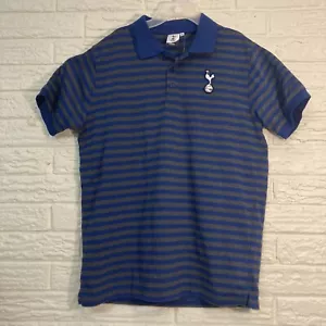 Tottenham Hotspur Soccer Club Polo Shirt Adult Medium Blue/Gray Mens - Picture 1 of 6
