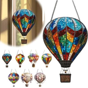 Hot Air Balloon Model Acrylic Pendant Hot Air Balloon Solar Garden Decorat N E~ - Bild 1 von 26