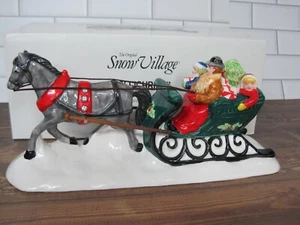 DEPT 5 “SLEIGHRIDE” SNOW VILLAGE ACCESSORY #51608 NOS - Picture 1 of 8