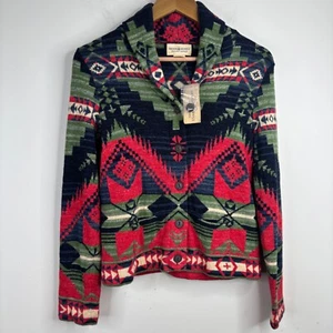 NWT Denim & Supply Ralph Lauren Cardigan M Southwestern Aztec Shawl Collar Boho - Picture 1 of 11