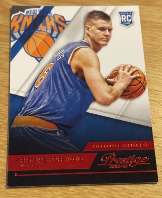 Kristaps PORZINGIS Rookie Panini Prestige Red Bonus #104/199 Boston Celtics SP - Image 1 of 4