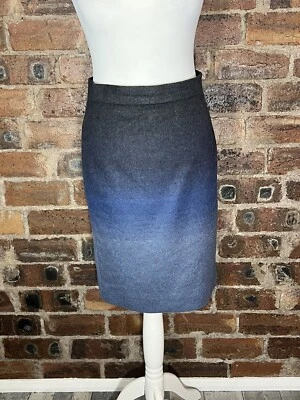 COS GREY/BLUE WOOL BLEND SKIRT FITS SIZE 10 VGC - Image 1 of 4