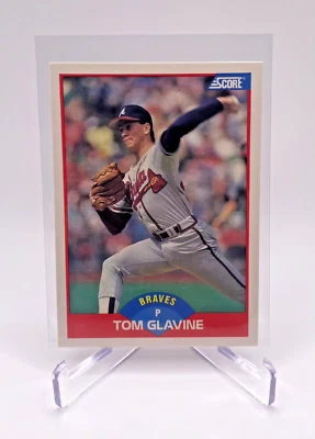 1989 Score Baseball Tom Glavine #442 Atlanta Braves HOF - Image 1 of 2