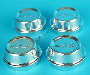 4 x 48 mm original ALKO cubierta de tapa de rueda de buje grasa de cubo para ruedas de remolque AL-KO - Imagen 1 de 2