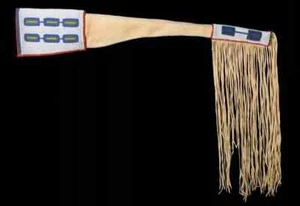 Indianer Indianer Perlen Gewehrscheide Sioux Stil Wildleder Leder - Bild 1 von 1