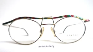 Damenbrillen Herrenfassung Balkenbrille ovale Metallfassung gold-bunt  Gr. M - Picture 1 of 5