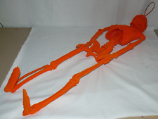 Gerson Neon Orange Halloween Skeleton Prop 32" Blacklight Reactive