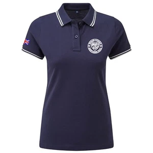 Damen-Poloshirt Wigan Casino Heart of Soul mit Spitze und gesticktem Logo.  - Bild 1 von 8