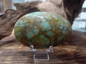 Beautiful Chrysocolla Palmstone (2) - Picture 1 of 2