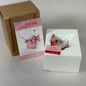 Dept 56 Krinkles Love Mouse Valentines Ornament - Patience Brewster - Picture 1 of 3