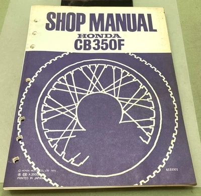 Manual de taller original Honda 6133301 CB350F 1973 Foto 1 de 3