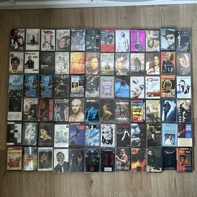 Large Cassette Tape Job Lot Bundle X72 inc take that Elton John  Sam smith etc - Imagem 1 de 4