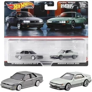 Hot Wheels Premium Car Culture 2-Pack 91 Nissan Sentra SE-R, Nissan Silvia (S13) - Picture 1 of 3