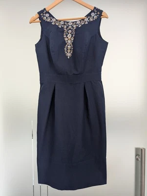 *NEU / UNGETRAGEN* navy Kleid von People Tree, Bio-Baumwolle, Größe: 38 (EU) - Bild 1 von 3