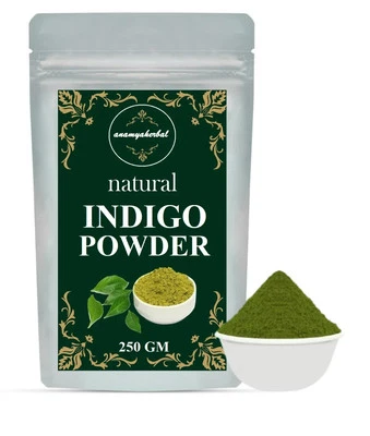 100% PURE INDIGO LEAVES POWDER FOR BLACK HAIR DYE ORGANIC Natural - FREE SHIP - Image 1 of 4