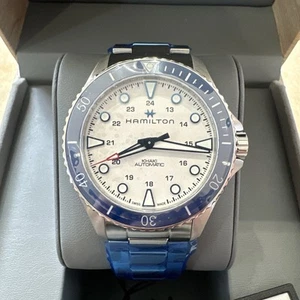 HAMILTON Khaki Navy Scuba AUTO 43MM SS Men's Watch H82505150 - Picture 1 of 10