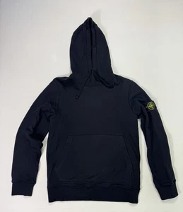Black Stone Island Herren Hoodie Größe M Schwarz Logo Patch - Bild 1 von 13