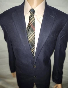 Mens New Schaffner Marx Gold Trumpeter Blue Sports Coat Tailored By Nordstrom 44 - Picture 1 of 4