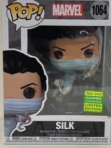 FUNKO POP!  MARVEL 1064 SILK limited edition summer convention BOBBLEHEAD - Imagen 1 de 4