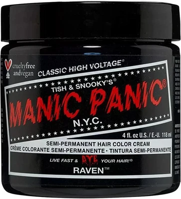 Manic Panic Raven Classic Creme Vegan Semi Permanent Hair Dye 118ml