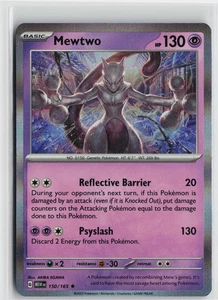 Pokemon Mewtwo 150/165 SV: Scarlet & Violet 151 holo card Near Mint - Picture 1 of 2