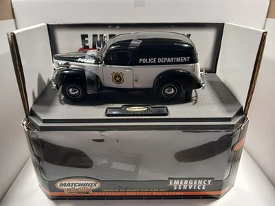 Matchbox 1940 Emergency Service Ford Police Sedan Delivery 1:18 Diecast  - Image 1 of 4