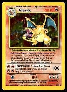 ✅ GERMAN Glurak Charizard 4/102 Base Set 1999 Holo Rare WOTC Pokemon Card TCG ✅ - Picture 1 of 4