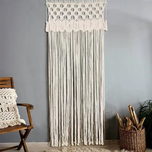 Macrame Curtain for Doorway Window Large Boho Wall Hanging Handmade Bohemian ... - Picture 1 of 9