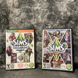 The Sims 3 University Life, And The Sims Three Starter Pack Bundle Pc Games - Picture 1 of 6