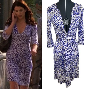 Diane Von Furstenberg Wrap Dress as seen on Lorelai Gilmore Season 7 Fits UK 8 - Picture 1 of 4